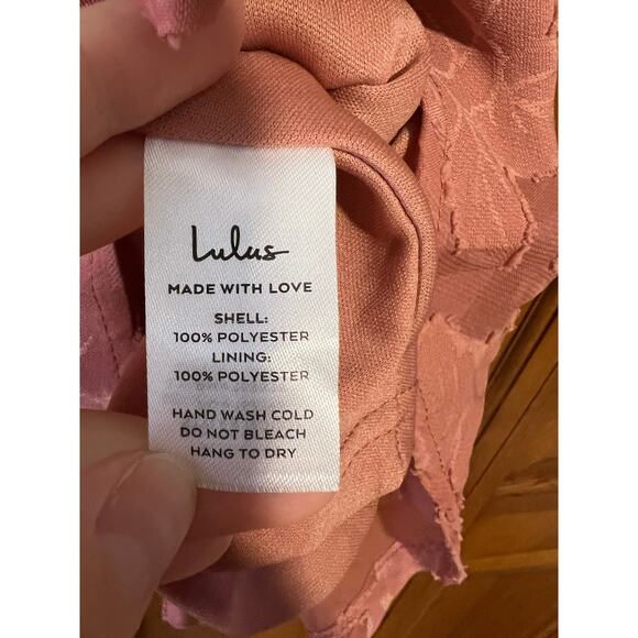 NWT Lulus Womens Days of Beauty Vintage Rose Pink Burnout Floral Skater Dress XS - Picture 5 of 12